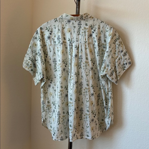 Studio Sanderson x Uniqlo XL cottagecore prairiecore floral top s/s EUC oversize - Picture 4 of 7